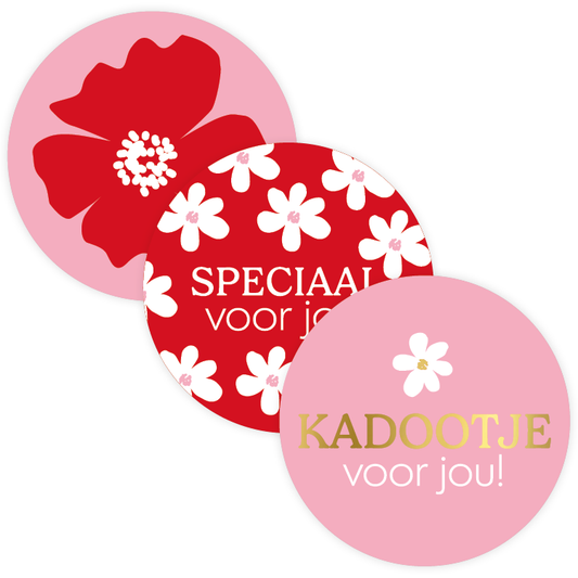 Cadeaustickers | Kadootje voor jou 10 stuks goudfolie