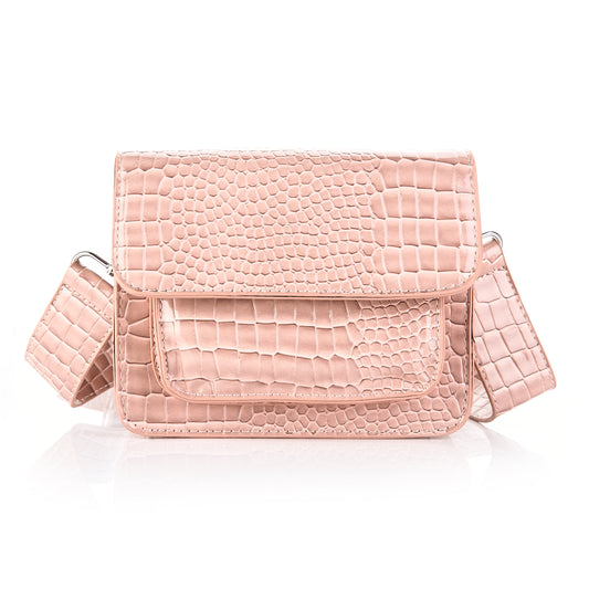 Tas | Croco roze