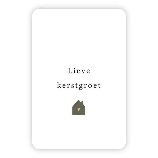 Minikaart kerst | Lieve kerstgroet