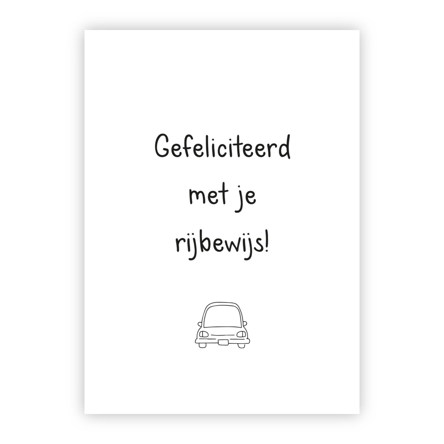 Wenskaart | Gefeliciteerd met je rijbewijs!