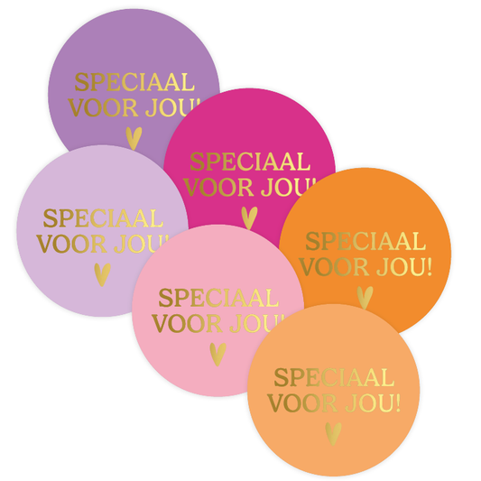 Cadeaustickers | Speciaal voor jou 10 stuks goudfolie