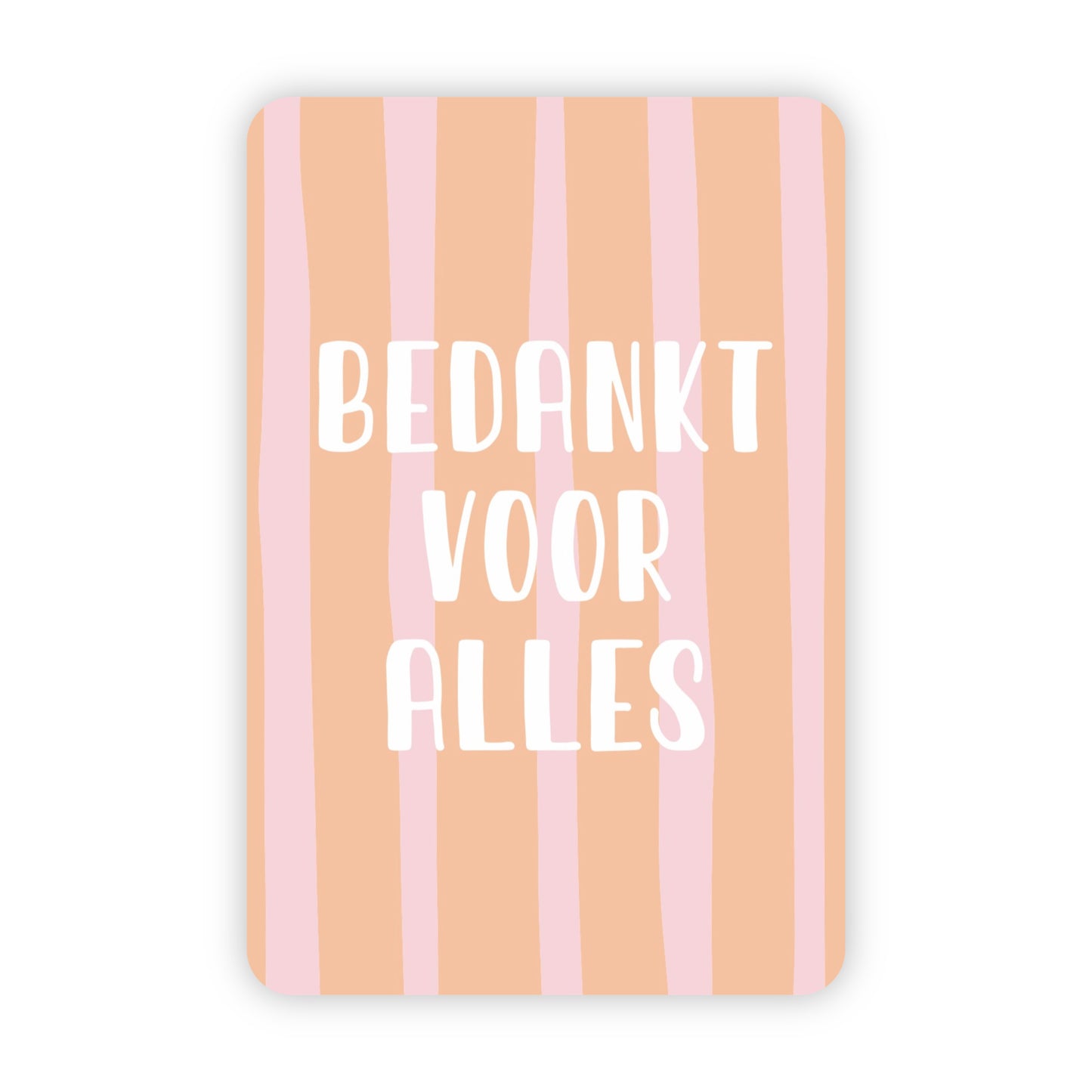 Minikaart | Bedankt voor alles