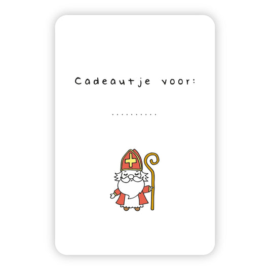 Minikaart sinterklaas | Cadeautje voor…