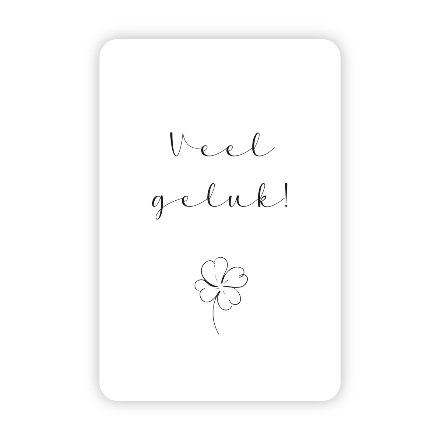 Minikaart | Veel geluk