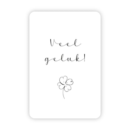 Minikaart | Veel geluk