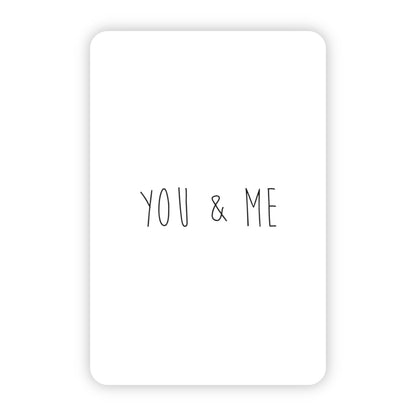 Wenskaart | You & me