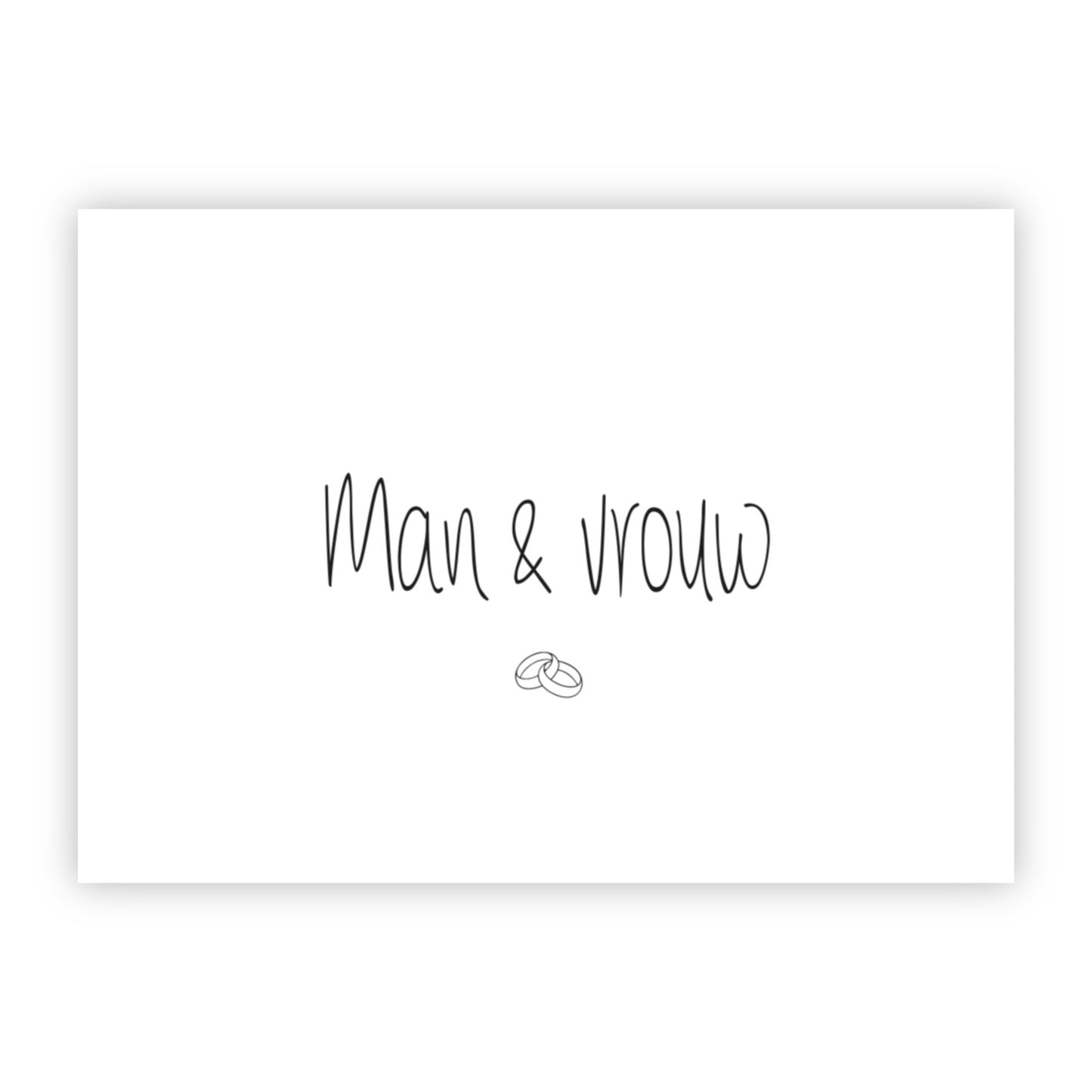 Wenskaart | Man & vrouw