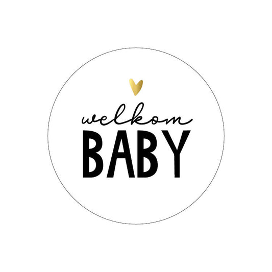 Cadeaustickers | Welkom baby 10 stuks