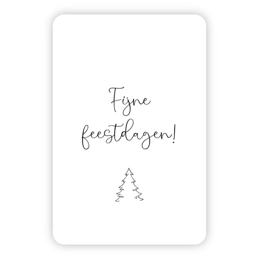 Minikaart kerst | Fijne feestdagen!