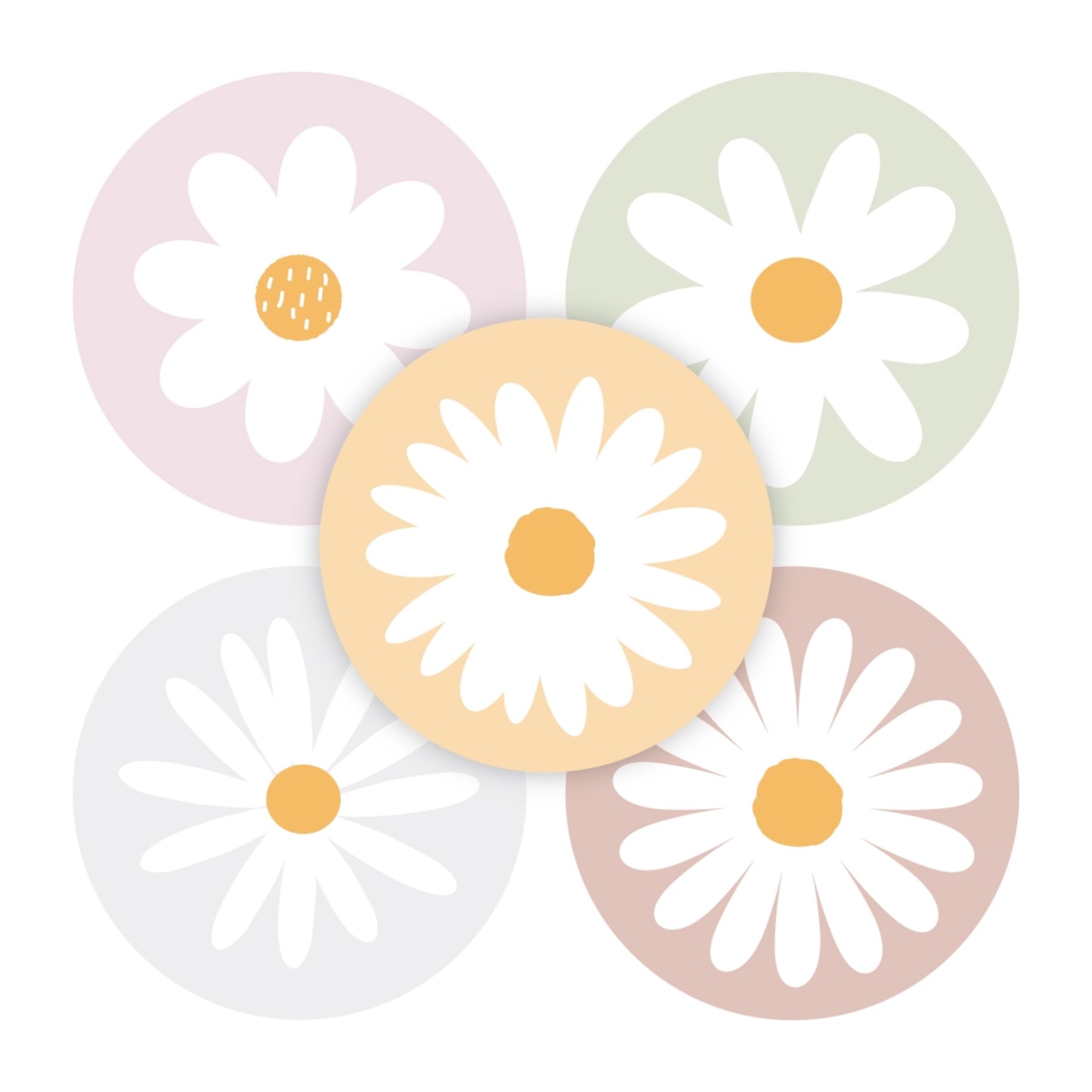 Cadeaustickers | Bloemen 10 stuks