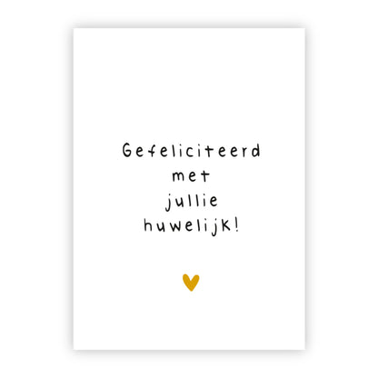 Wenskaart | Gefeliciteerd met jullie huwelijk!