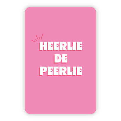 Wenskaart | Heerlie de peerlie