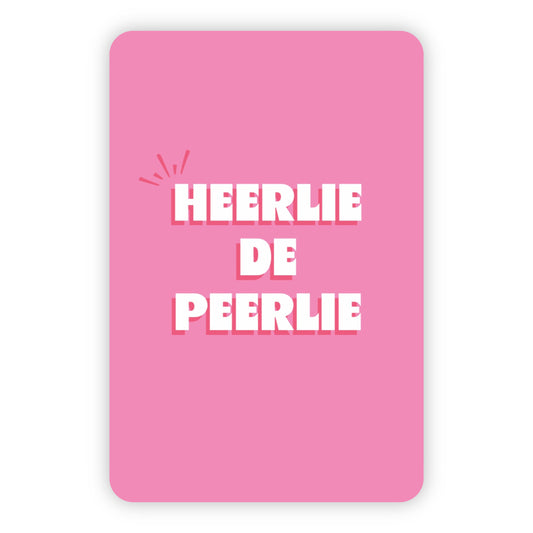 Wenskaart | Heerlie de peerlie