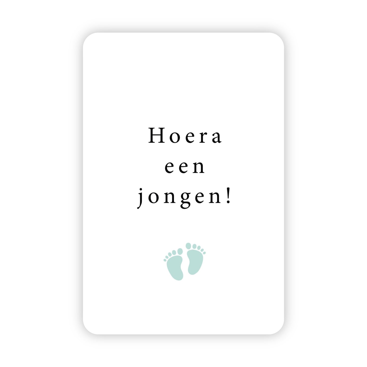 Minikaart | Hoera een jongen