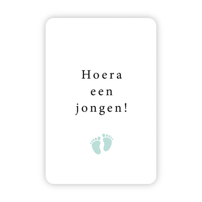 Minikaart | Hoera een jongen