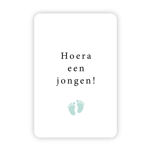 Minikaart | Hoera een jongen