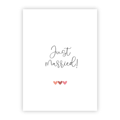 Wenskaart | Just married