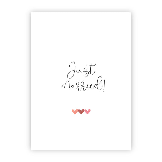 Wenskaart | Just married