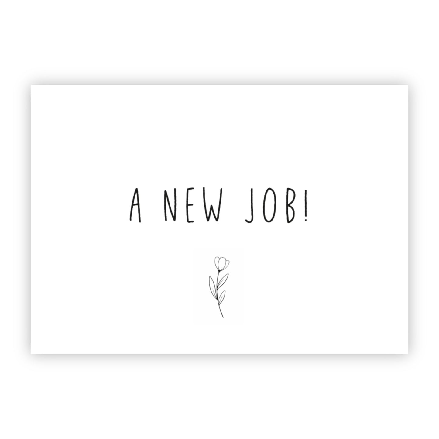 Wenskaart | A new job