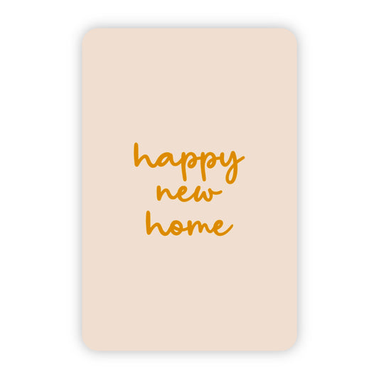 Wenskaart | Happy new home goudfolie