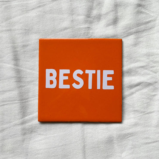 Tegeltje | Oranje - Bestie