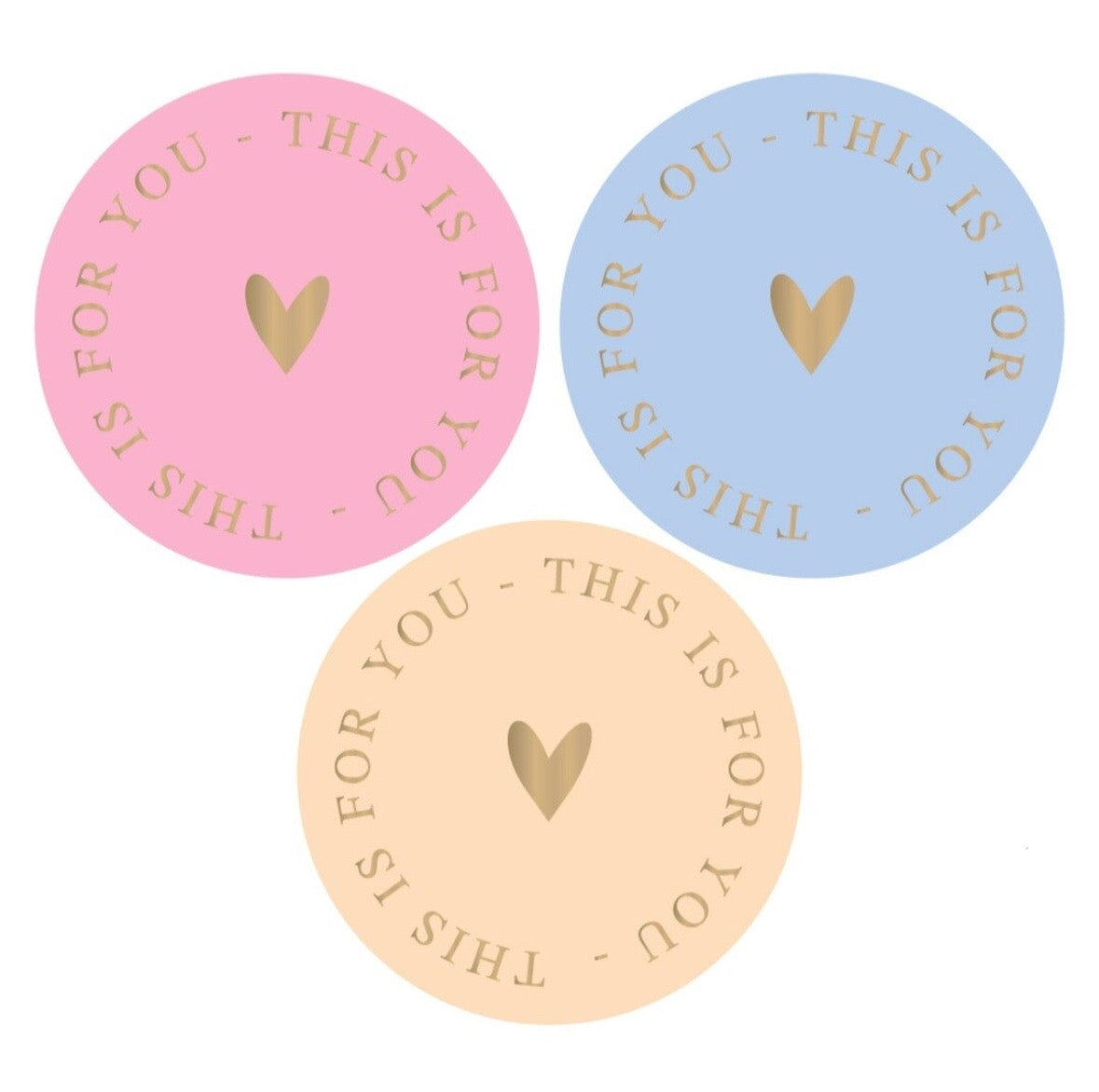 Cadeaustickers | This is for you 10 stuks