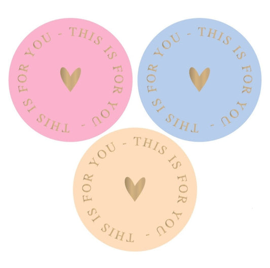 Cadeaustickers | This is for you 10 stuks