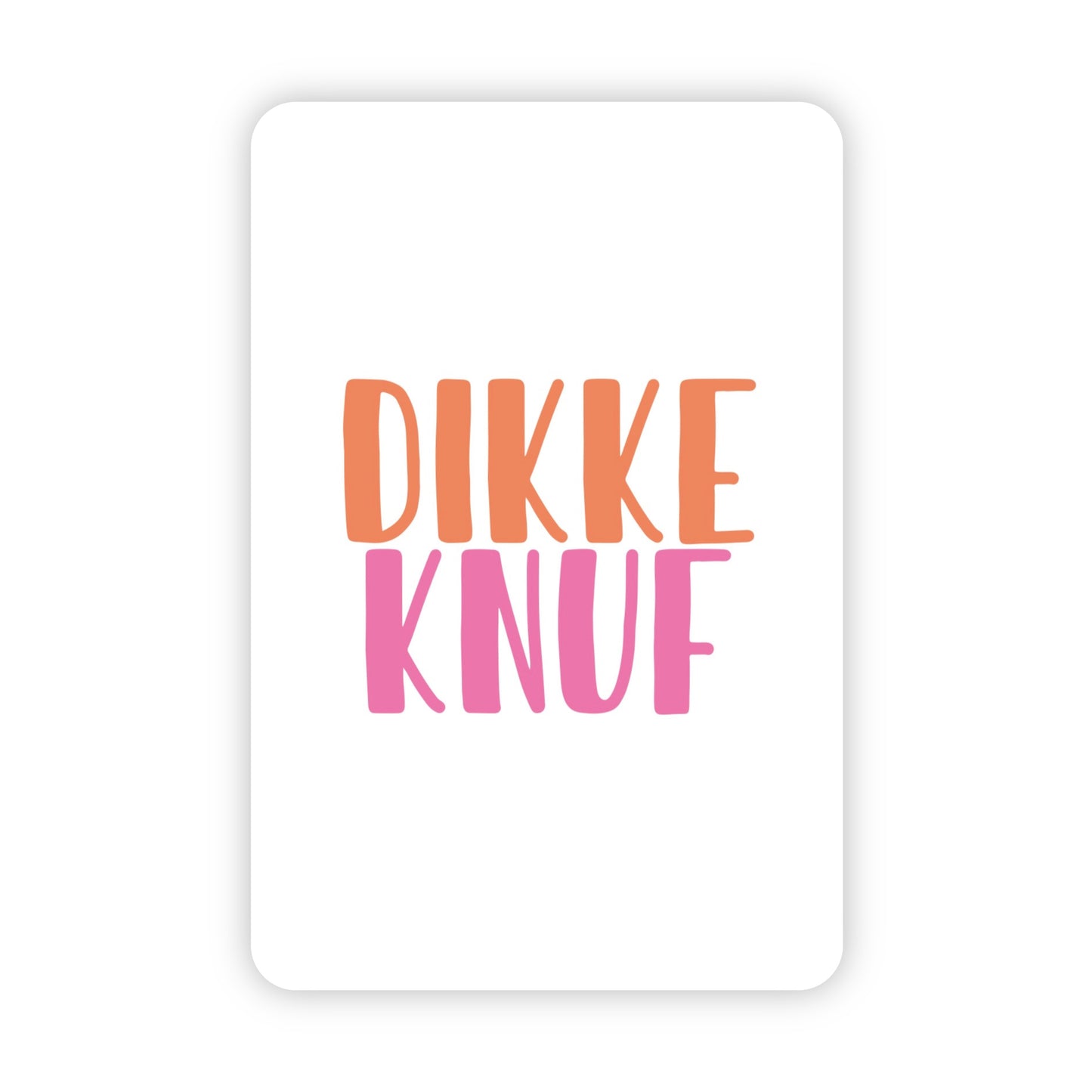 Minikaart | Dikke knuf