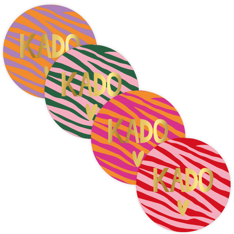 Cadeaustickers | Kado 10 stuks goudfolie