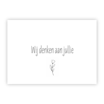 Wenskaart | Wij denken aan jullie