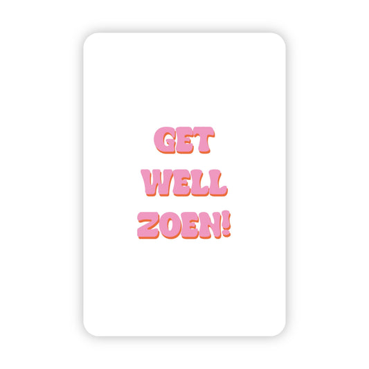 Minikaart | Get well zoen!