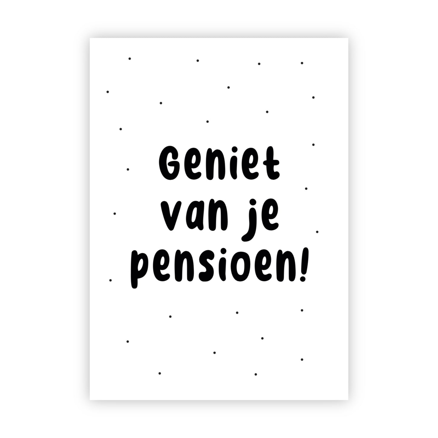 Wenskaart | Geniet van je pensioen!