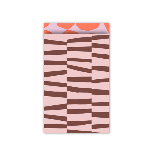 Cadeauzakjes | Lines pink 5 stuks