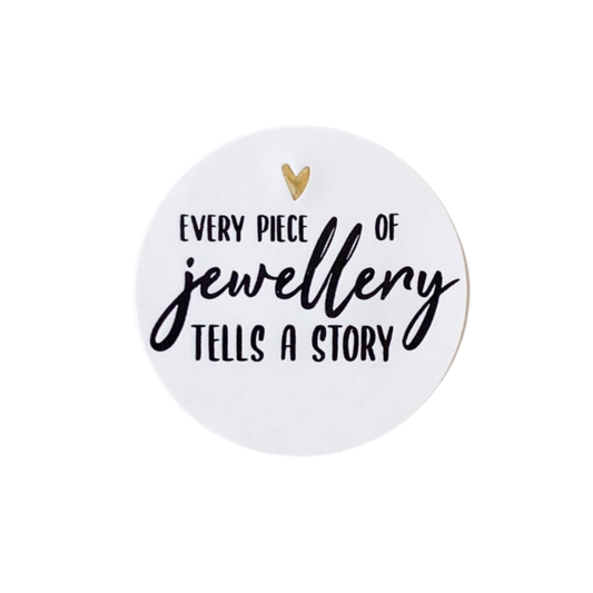 Cadeaustickers | Jewellery goudfolie 10 stuks