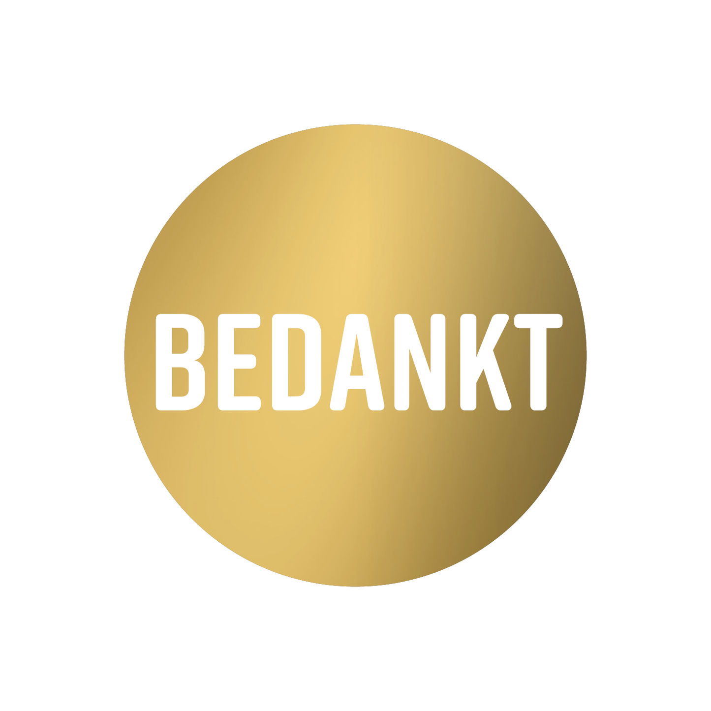 Cadeaustickers | Bedankt 10 stuks